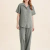 Anais Short Sleeve Full Length PJs