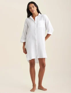Ashley Textured Cotton Nightshirt