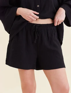 Ashley Textured Cotton Oversized Boxer Short