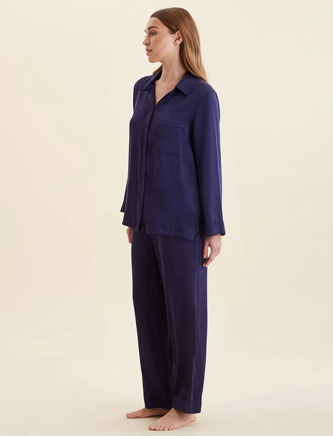 Audrey Washable Silk Full Length PJ