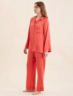 Audrey Washable Silk Full Length PJ