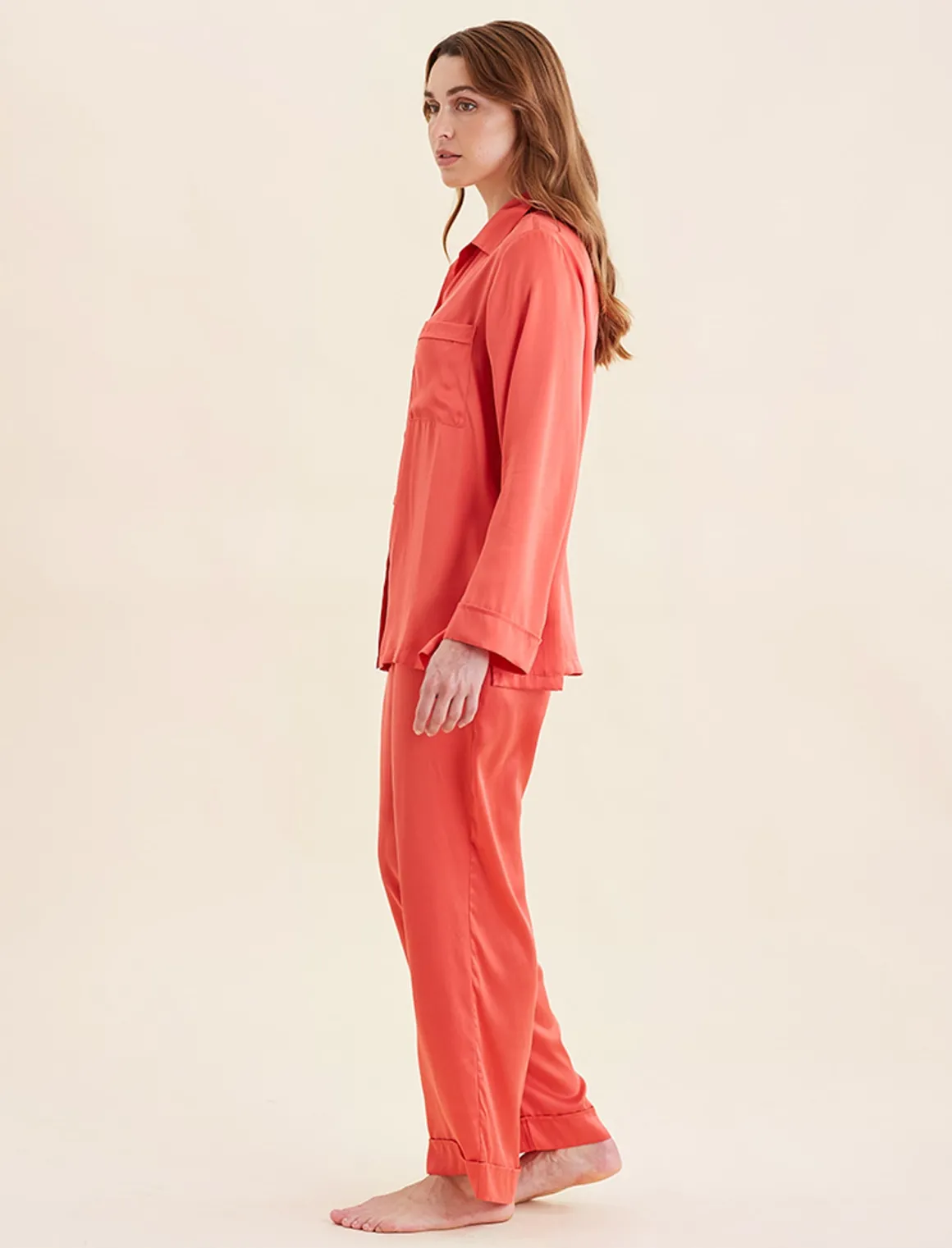 Audrey Washable Silk Full Length PJ