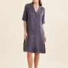 Audrey Washable Silk Short Sleeve Nightshirt