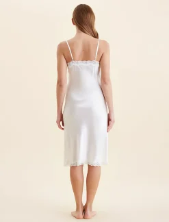 Camille Silk Lace Long Slip
