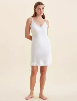 Camille Silk Lace Mini Slip