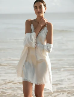 Camille Silk Lace Mini Slip