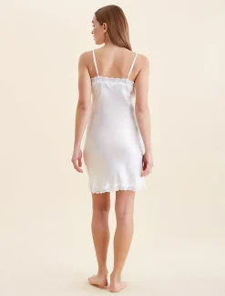 Camille Silk Lace Mini Slip