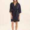 Camille Silk Lace Robe