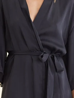 Camille Silk Lace Robe