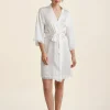 Camille Silk Lace Short Robe