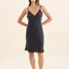 Camille Silk Lace Slip Nightie