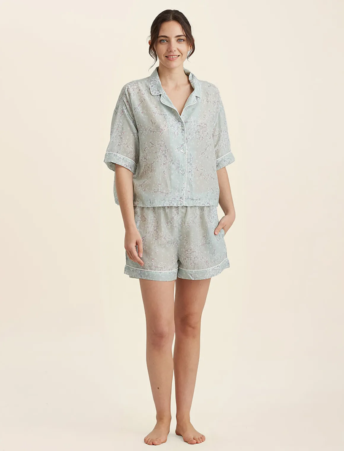 Cheri Blossom Boxer PJ Set