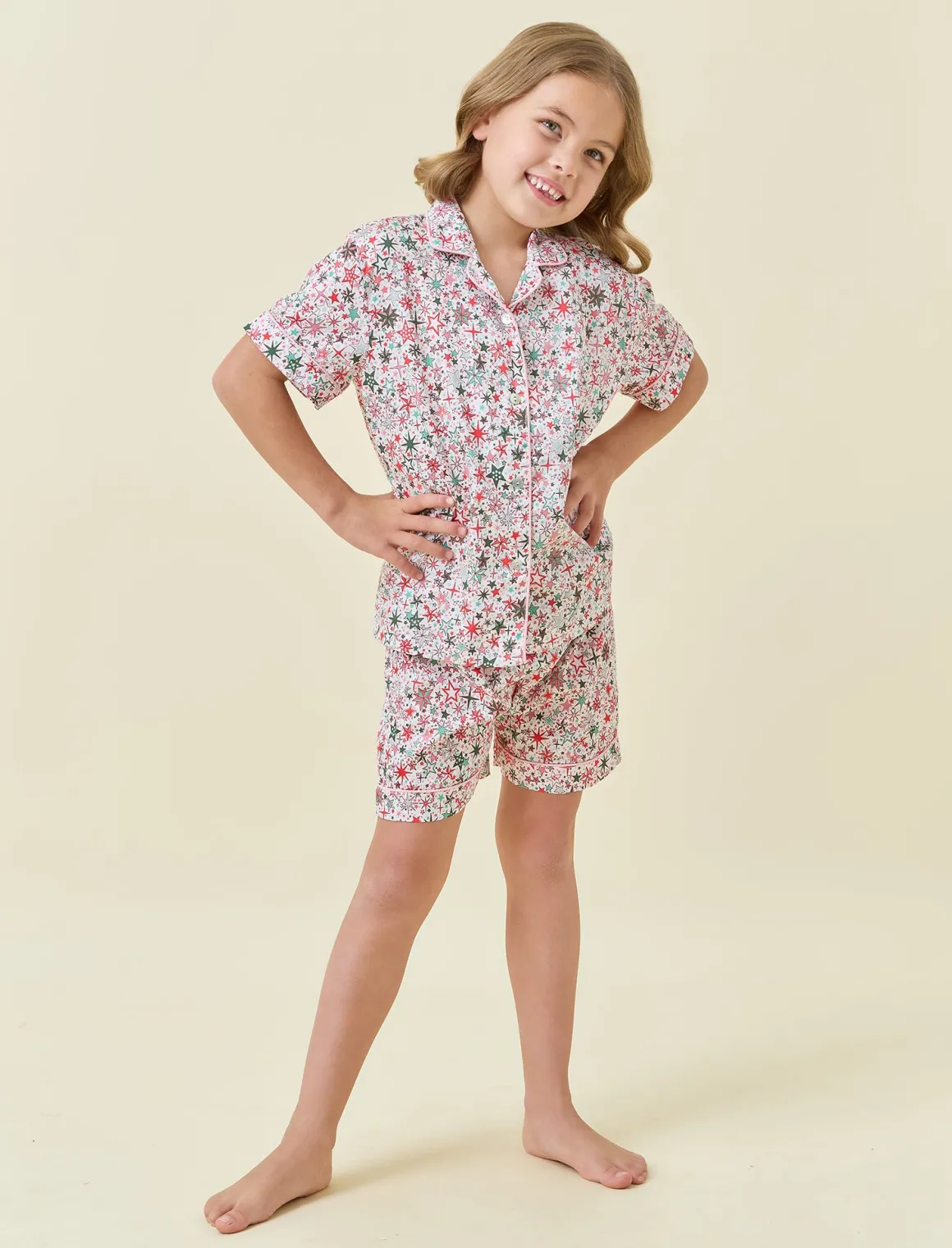 Christmas Stars Kids Boxer PJ Set