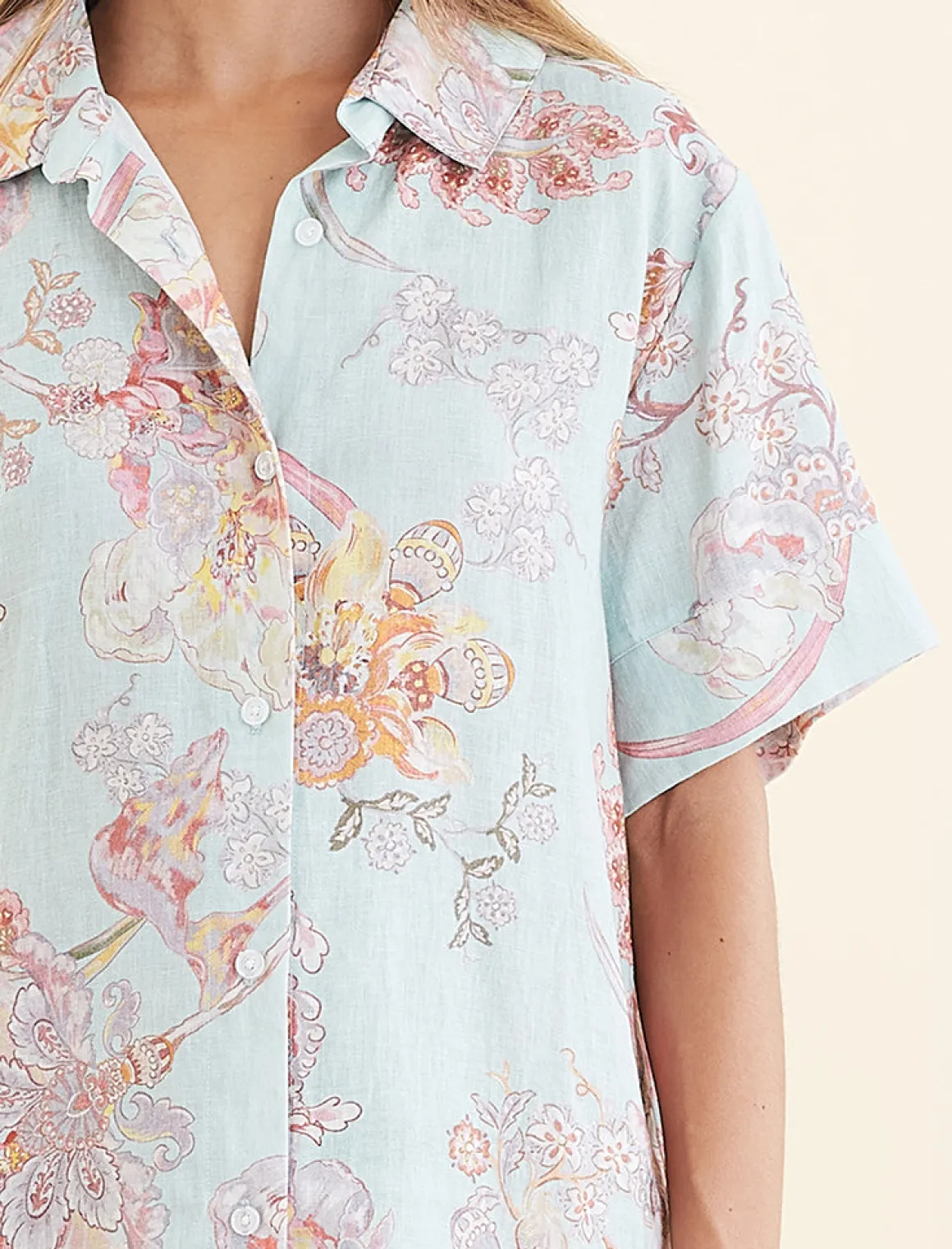 Coco Resort Linen Short Sleeve Shirt