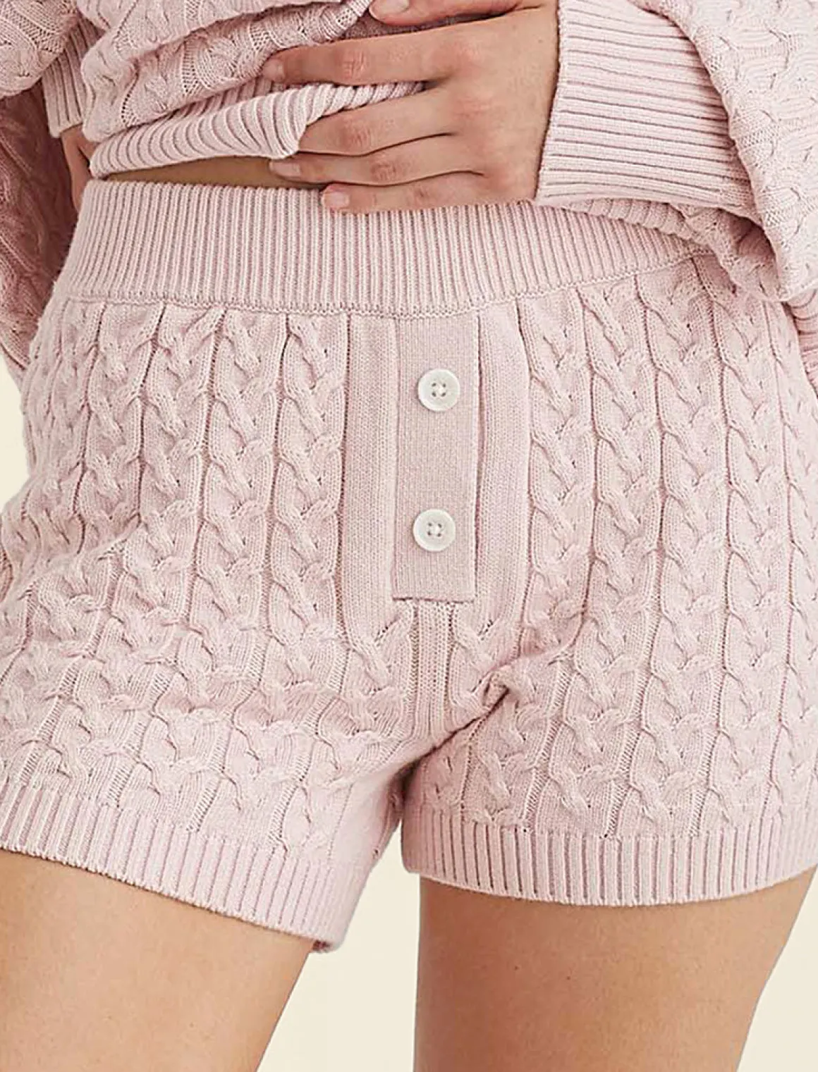 Cosy Cable Cotton Cashmere Short