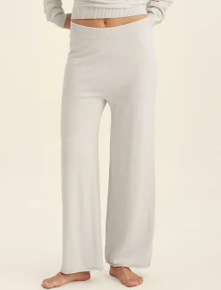 Cotton Cashmere Straight Leg Pant