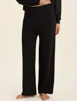 Cotton Cashmere Straight Leg Pant