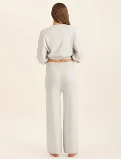 Cotton Cashmere Straight Leg Pant