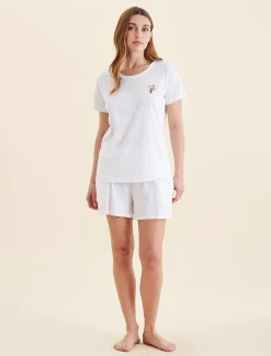 Delphine Embroidered Tee