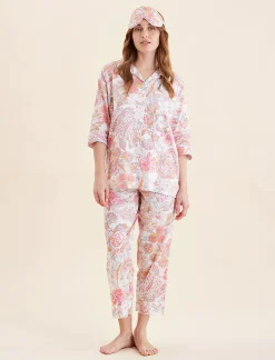Ella Crop PJ Set with Eye Mask