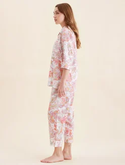Ella Crop PJ Set with Eye Mask