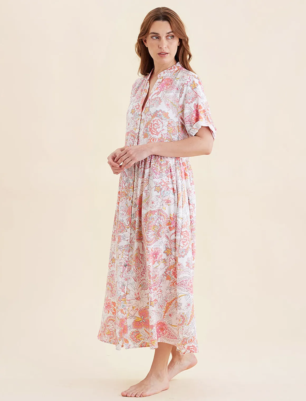 Ella Short Sleeve Maxi Nightdress