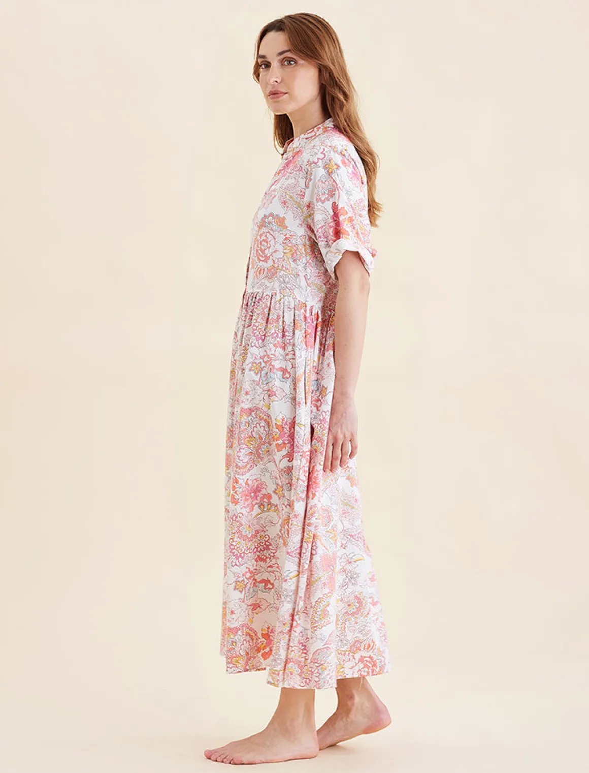 Ella Short Sleeve Maxi Nightdress