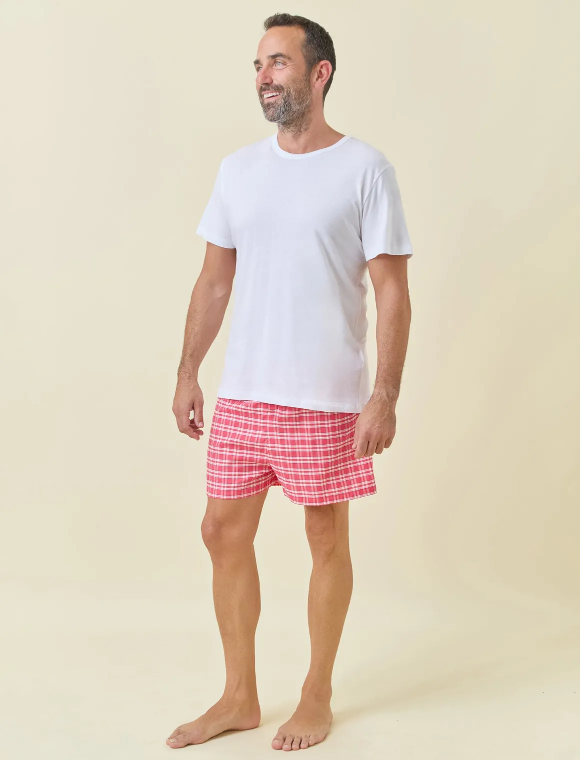 Holiday Plaid Unisex PJ Boxer Set