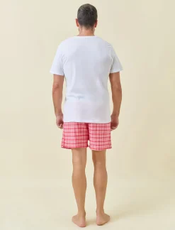 Holiday Plaid Unisex PJ Boxer Set