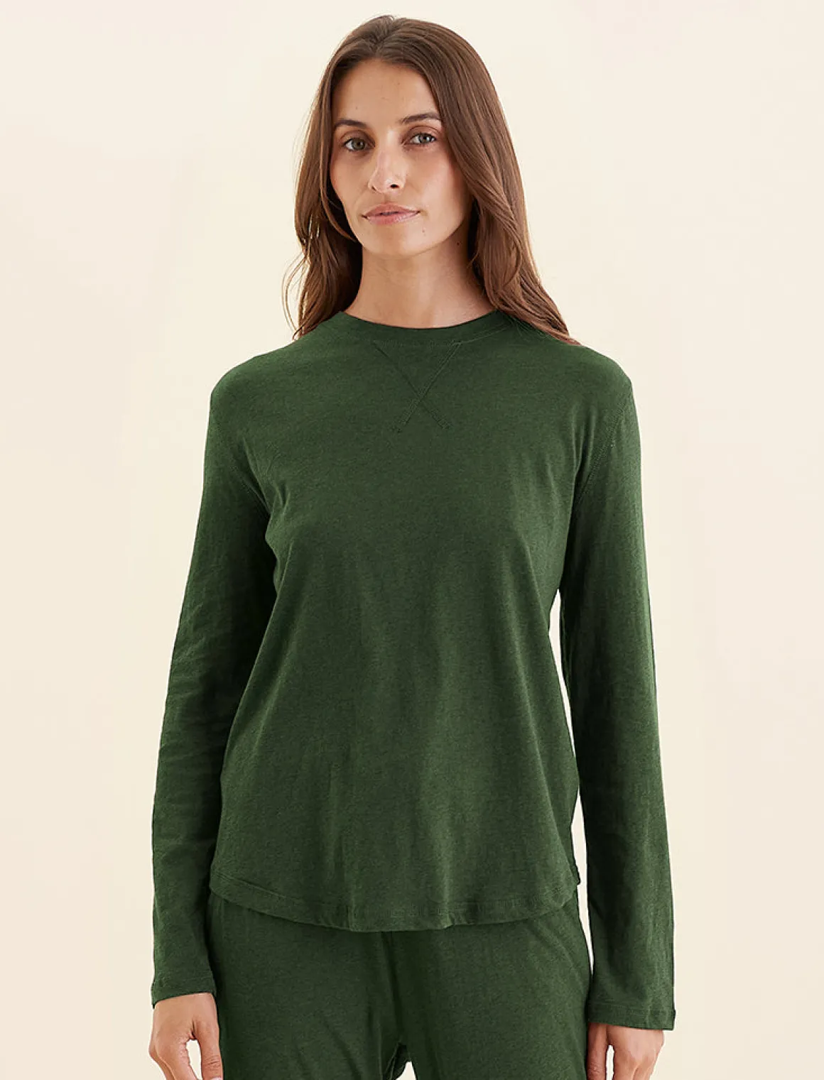 Jada Organic Cotton Knit Long Sleeve Tee