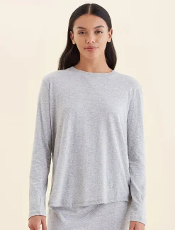 Jada Organic Cotton Knit Long Sleeve Tee