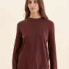 Jada Organic Cotton Knit Long Sleeves Tee