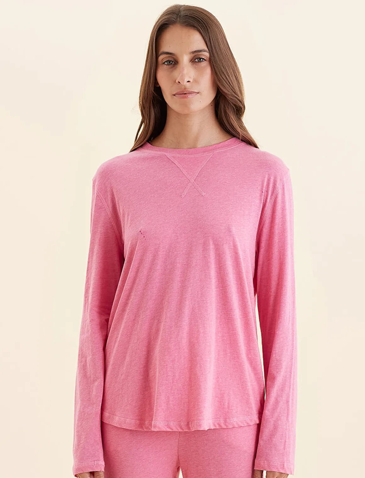 Jada Organic Cotton Knit Long Sleeve Tee
