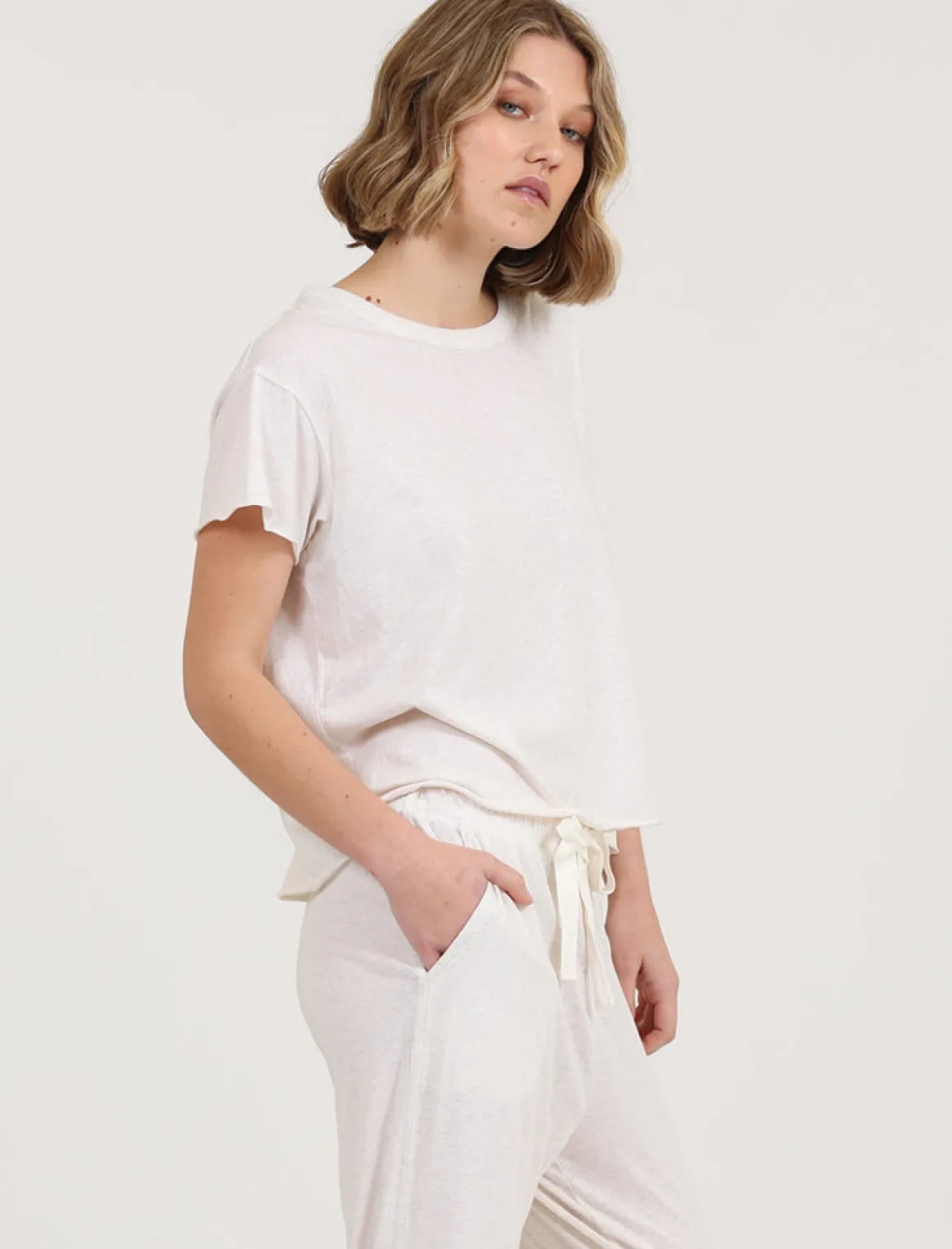 Jada Organic Cotton Knit Boxy Tee