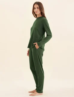 Jada Organic Cotton Knit Long Sleeve Tee