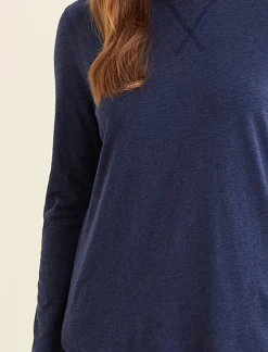 Jada Organic Cotton Knit Long Sleeve Tee