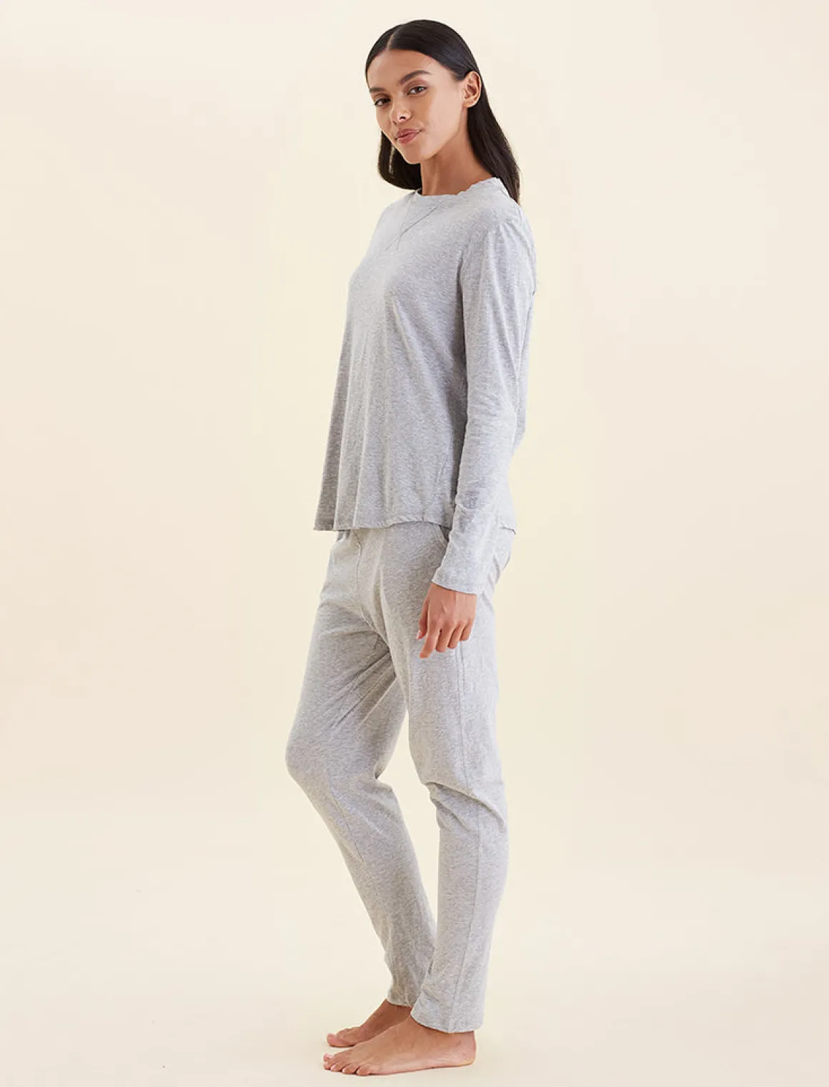 Jada Organic Cotton Knit Long Sleeve Tee