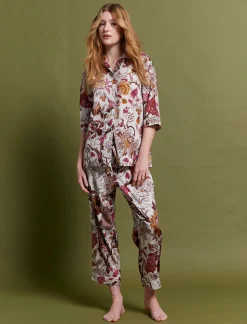 Karen Walker Edwardian Floral Crop PJ Set