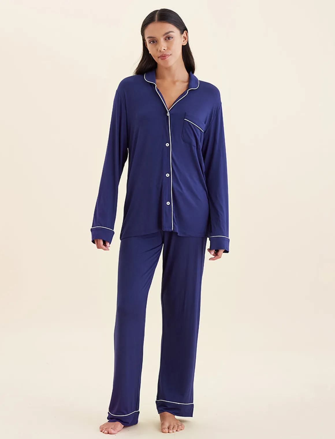 Kate Modal Soft Full Length PJ Set