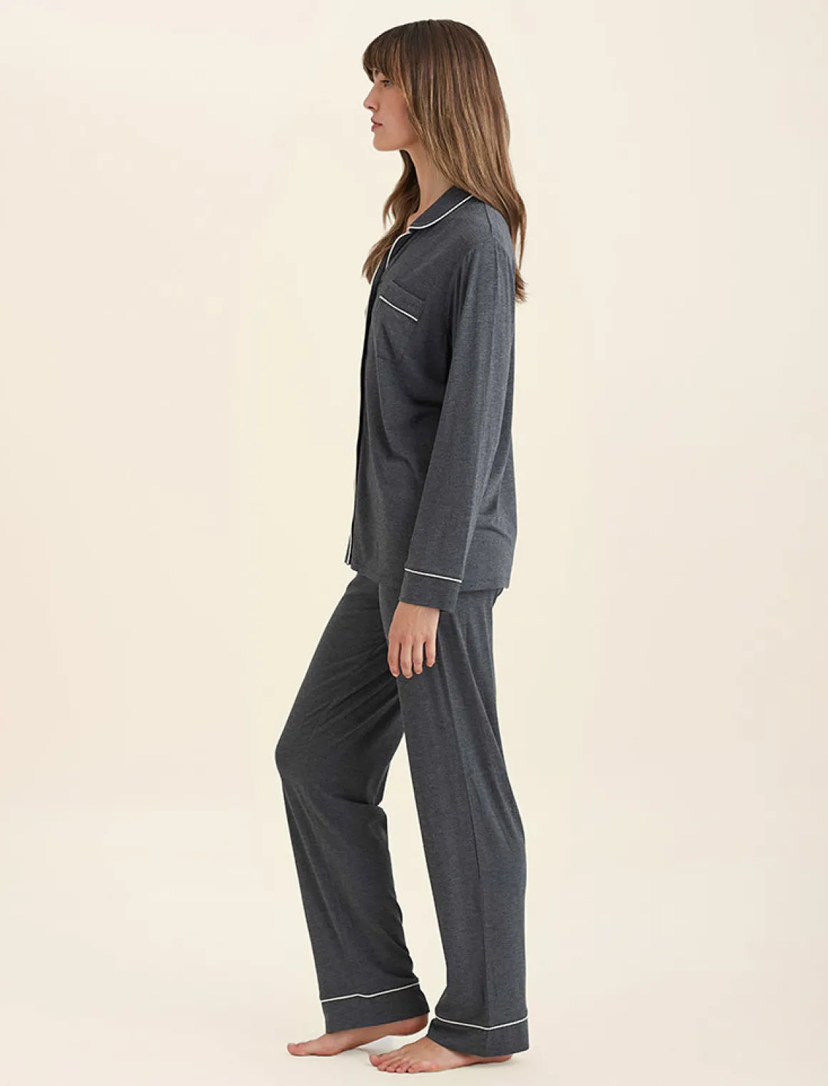 Kate Modal Soft Full Length PJ Set