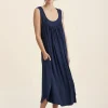 Kate Modal Soft Pleat Front Maxi Nightie