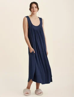 Kate Modal Soft Pleat Front Maxi Nightie