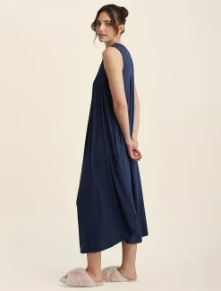 Kate Modal Soft Pleat Front Maxi Nightie
