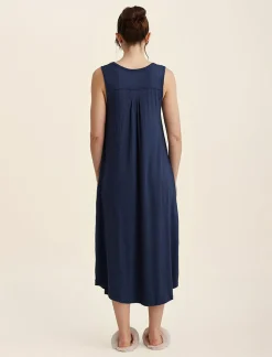 Kate Modal Soft Pleat Front Maxi Nightie