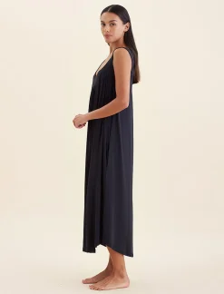 Kate Modal Soft Pleat Front Maxi Nightie