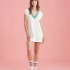 Luxe Waffle Tennis Logo Tank Dress
