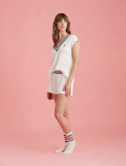 Luxe Waffle Tennis Shorts