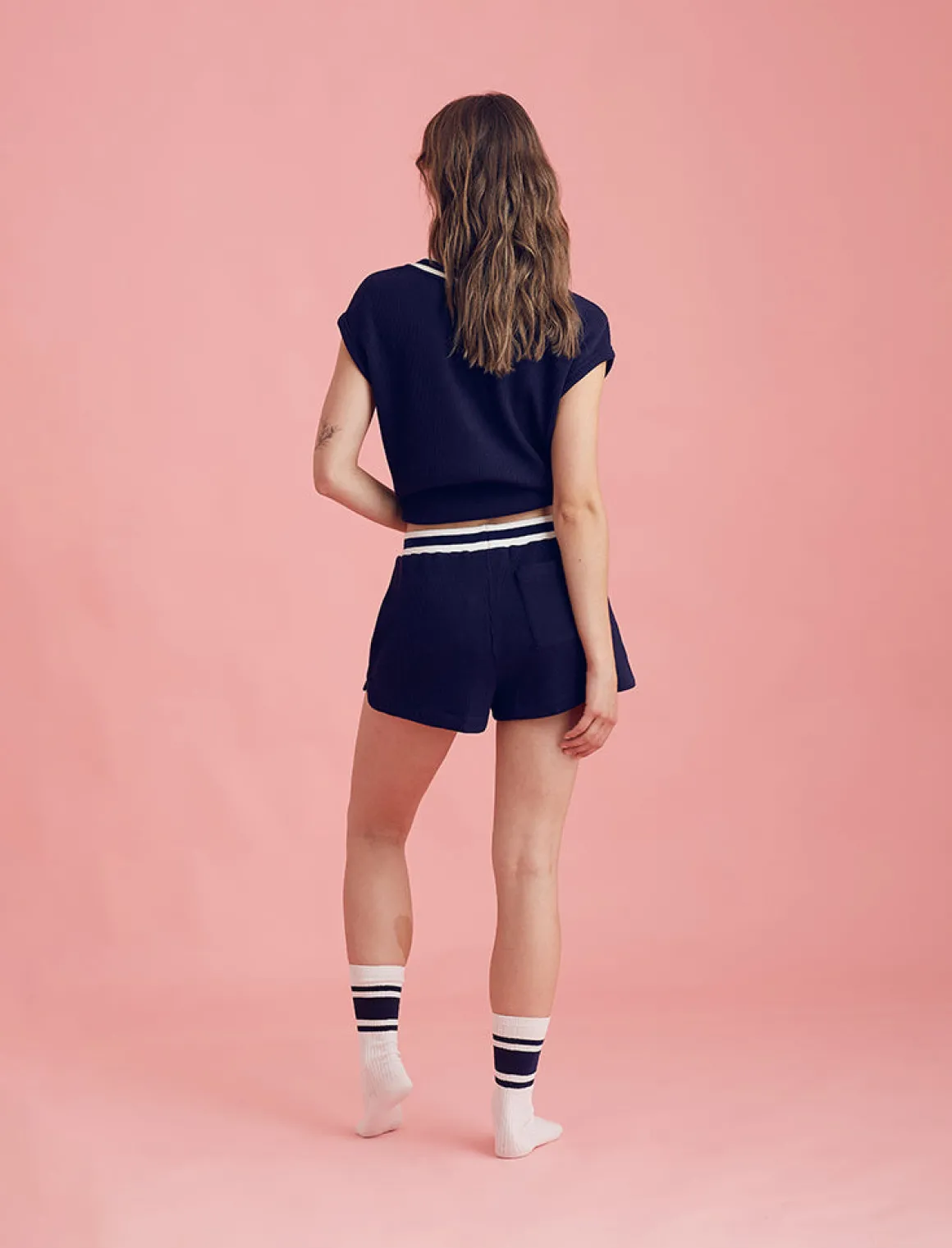 Luxe Waffle Tennis Shorts