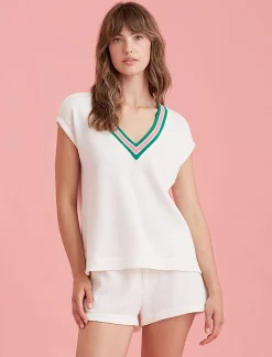Luxe Waffle Tennis Tank