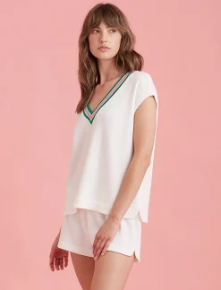 Luxe Waffle Tennis Tank